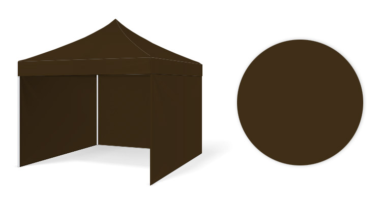 Namioty handlowe KRIMAX – kolor:brown