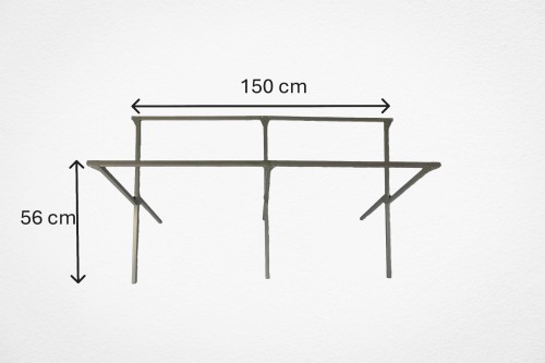 Stelaż stół 1,5 m średni.JPG